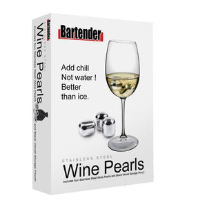 Bartender Stainless Steel Wine Glass Pearls