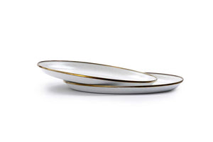 Barebones Enamel Deep Plate Set of 2