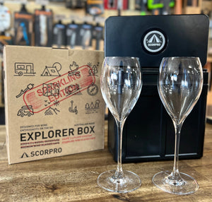 Scorpro "Sparkling Edition" Box with 2 Plumm Champagne Glasses