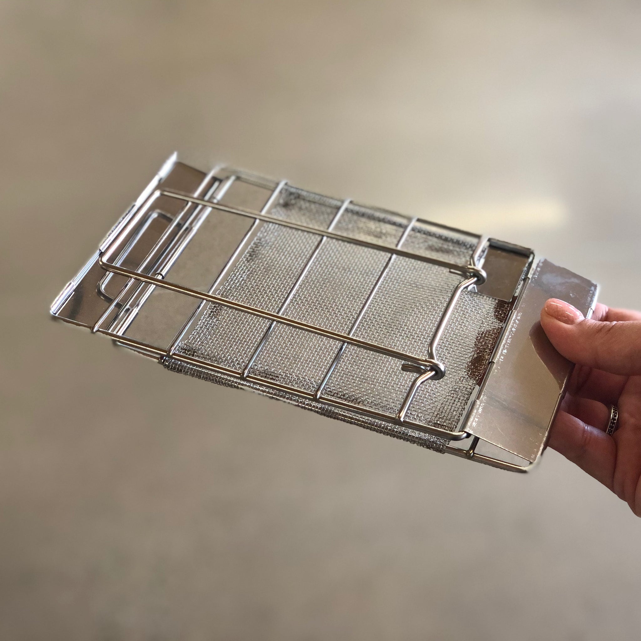 GOCO Gear Folding Stainless Steel Toaster Go Camping Overlanding
