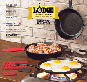 Lodge Cookware 6 Piece Cast Iron Skillet Set