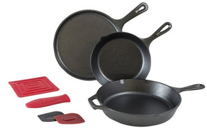 Lodge Cookware 6 Piece Cast Iron Skillet Set