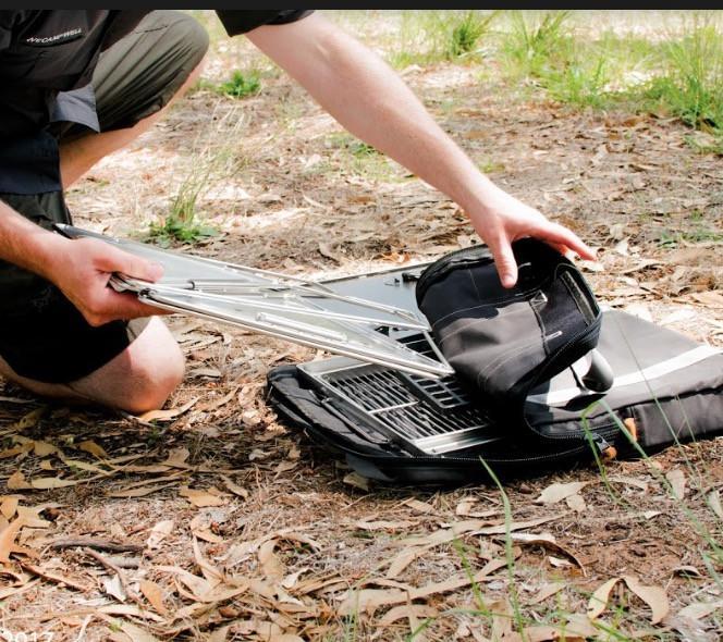 Red Roads Blaze n BBQ Fire Pit Folding Portable Firepit 