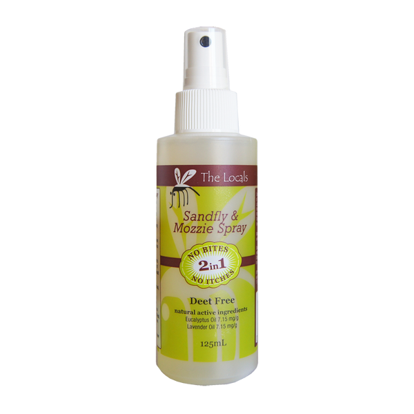 The Locals Spray Sandfly & Mozzie 125ml Insect Repellent Stop Itch