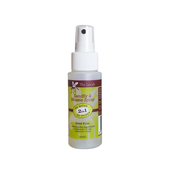 The Locals Spray Sandfly & Mozzie 50ml Insect Repellent Stop Itch