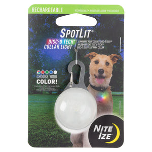 NiteIze Spotlit Rechargeable Collar Light - Disc-O Tech