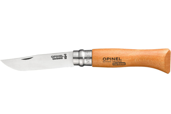 Opinel Traditional #08 Carbon Steel 8.5cm - Varnished Beechwood Handle