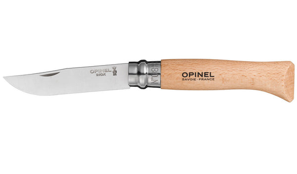 Opinel Traditional #08 S/S 8.5cm - Beechwood Handle