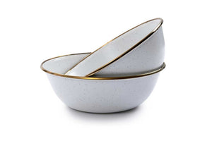 Barebones Enamel Bowl Set of 2