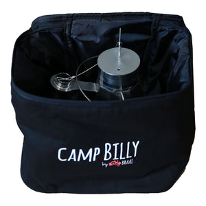Oz Braai Stainless Steel Camp Billy 1.9L with Carry Bag