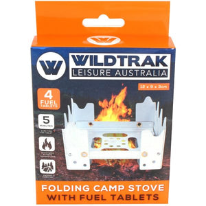 Wildtrak Folding Camp Stove with Fuel Tablets