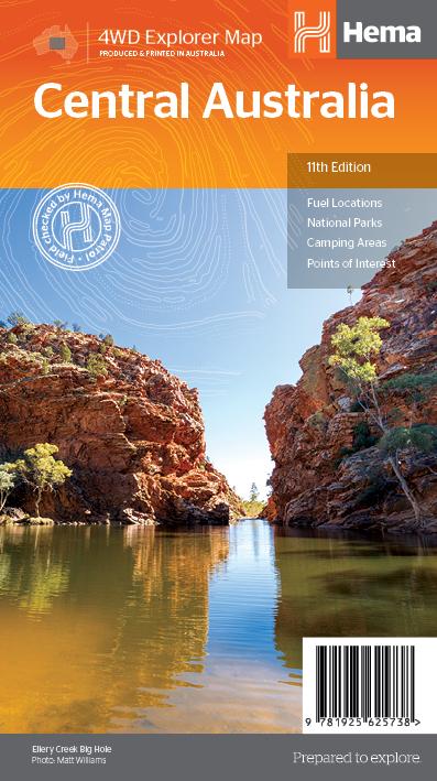 Hema Central Australia Map