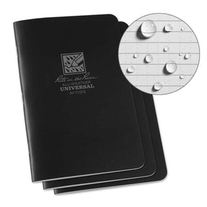 Rite in the Rain - Stapled 4.625 x 7 Field Flex Notebook - Universal - 3 Pack
