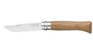 Opinel Traditional #08 S/S 8.5cm - Olivewood, Oakwood or Walnut Handle