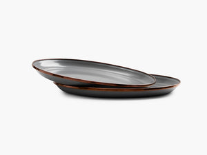 Barebones Enamel Deep Plate Set of 2