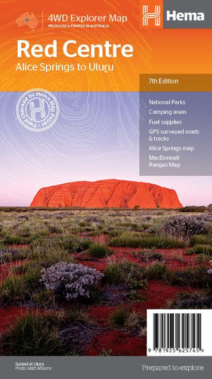 Hema The Red Centre Map
