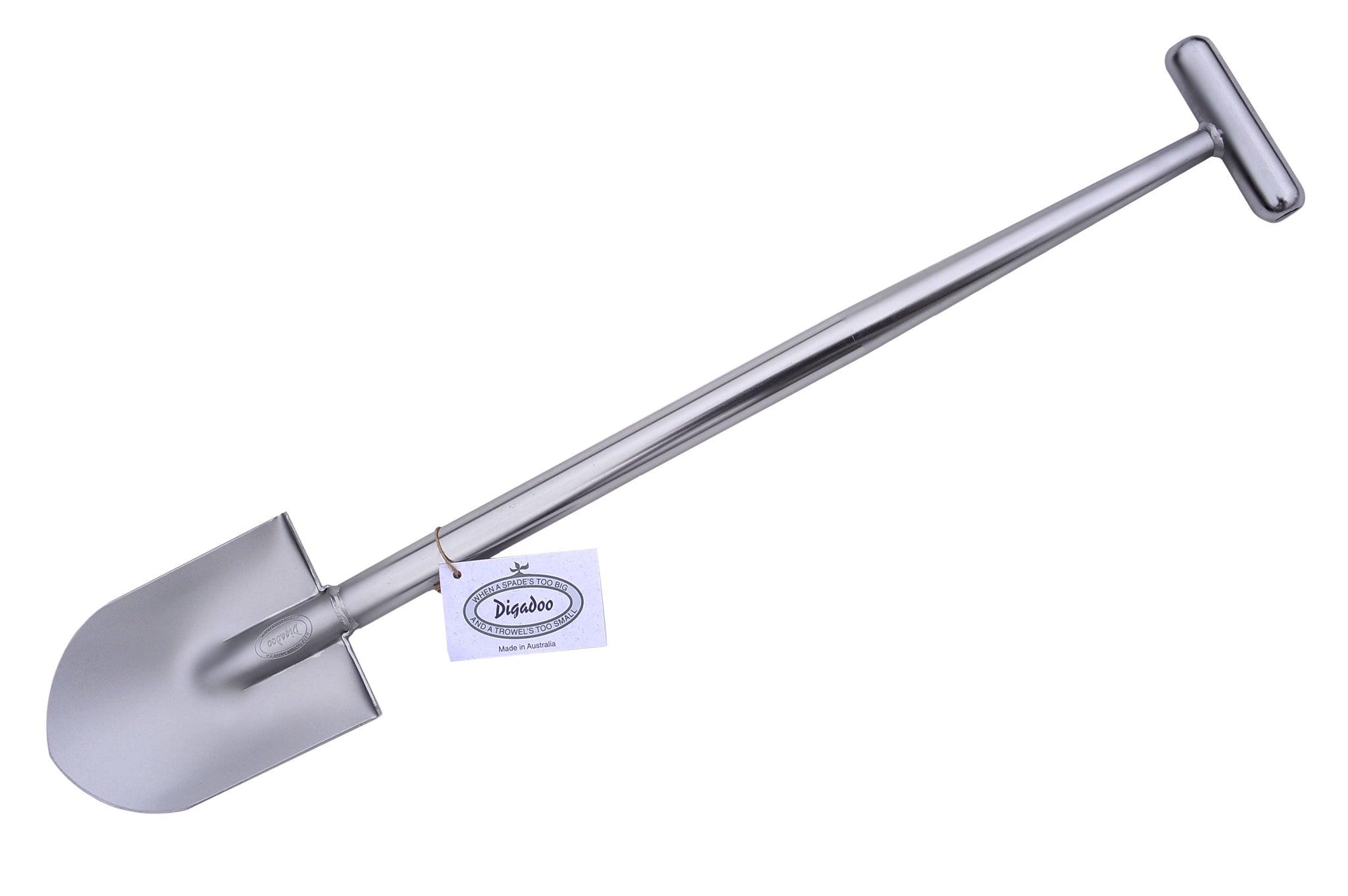 Digadoo Half Length Stainless Steel Camping Shovel - Round Blade