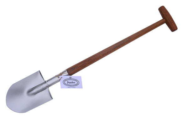 Digadooo Half Length Camping Shovel - 750mm Half Length Timber Shovel – Round Blade