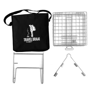 OZ Braai Travel Braai with Stand & Bag