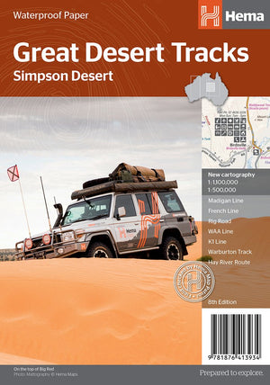 Hema Great Desert Tracks Simpson Desert 8th Edition